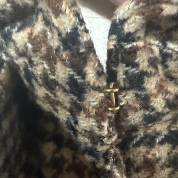 Lauren Ralph Lauren Wool Houndstooth Belted Trench Coat Women’s Large – 2018 - Picture 7 of 10